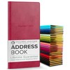 Gallery Leather Small Address Book with Alphabetical Tabs up to