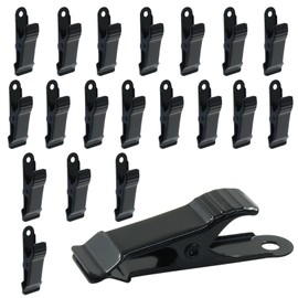 Hitefu 20 Pcs Metal Mini Clips, 1/2 Inch Wide Alligator Clips for Craft, Small Crocodile Clips, Strong Spring Clips for Wire, Paper & DIY (Black)