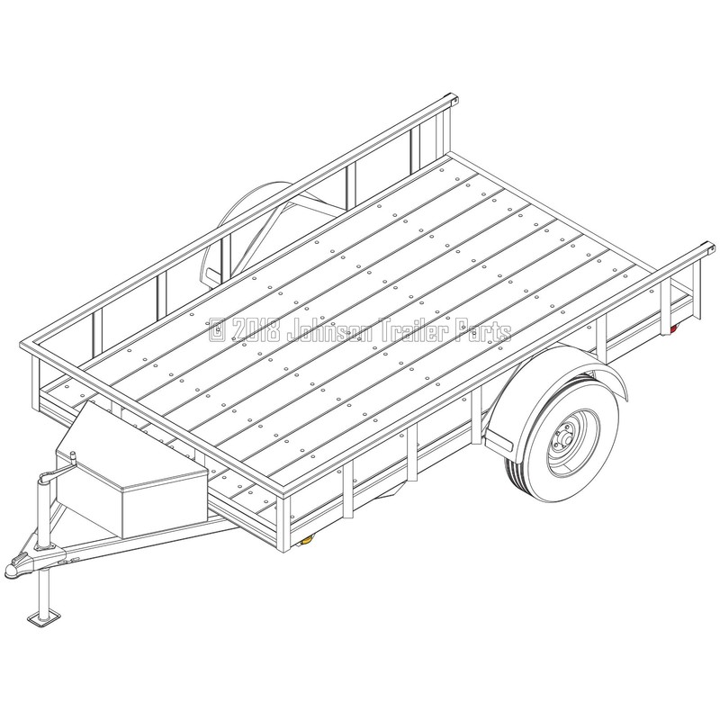 6′ x 10′ Utility Trailer Plans – 3,500 lb Capacity
