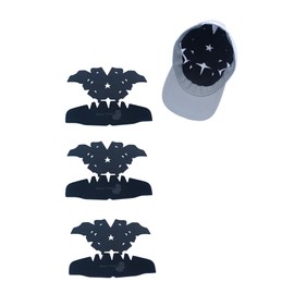 Shapers Image 3 Pcs Dome Crown Shaper Insert Combo for Baseball Cap Care, Washable Reusable Sports Liner (3 Count, Black, One Size)