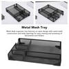 Metal Mesh Drawer Organizer Tray 5 Grids Multipurpose Stable Prevent