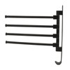 RV Clothes Drying Rack Aluminum Multifunctional Anti Rust 180° Rotatable