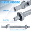 1-1/4" Bathroom Sink Drain, Universal Sink Drain Pipe W/Cleanout, P-Trap
