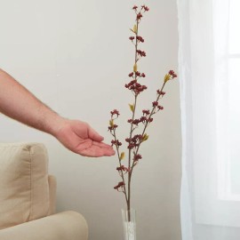 Unbranded Set of 6 Burgundy Artificial Wild Blossom 30" Floral Sprays