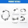 YTKavq Single Ear Hose Clamps,7.8mm-9.5mm 304 Stainless Steel Hose Clamp