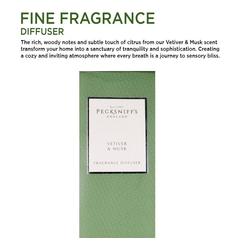 Pecksniffs Vetiver & Musk DPecksniffs Vetiver & Musk Diffuser |