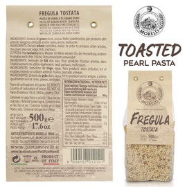 Morelli Pasta Toasted Fregola Sarda Pasta - Imported from Italy 17.6oz / 500g