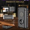 XIFEI 5-in-1 Cigar Lighter with Triple Jet Flame, Refillable Butane