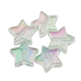 JCBIZ 100pcs 10mm Acrylic Star Beads for DIY Jewelry Making Necklace Bracelet Accessories
