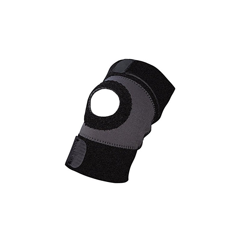 ACE Brand Moisture Control Knee Support, Medium, Black/Gray, 1/Pack