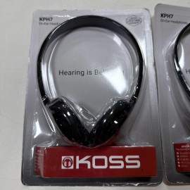 Koss KPH7 Lightweight Portable On Ear Headphones, 2 Pack NEW