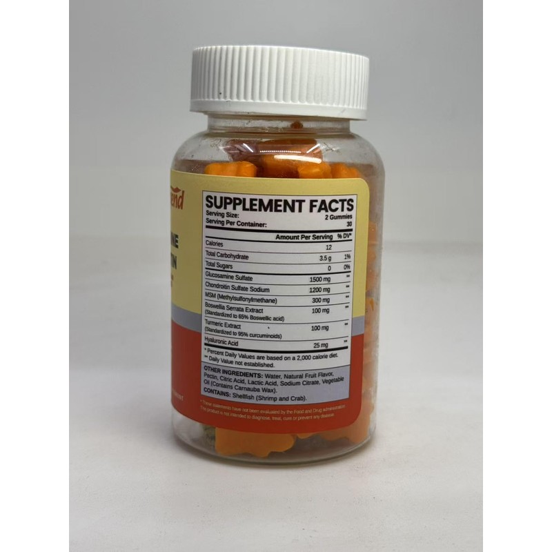 Glucosamine Chondroitin Gummies Sugar Free, Gummies Supplements for Adults Men