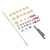 Flute Repair Kit Pads DIY Maintenance Tools Set Musical Instrument