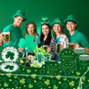 COSORO 2Pcs 137 * 274cm St.Patrick's Day Party Tablecloth Plastic