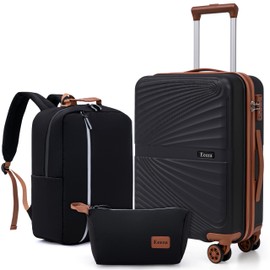 Eeeza Luggage Sets 3 Piece, Suitcases with Wheels, ABS Hard Case Luggage with TSA Lock Spinner Wheels, Carry On Luggage Set (20inch)