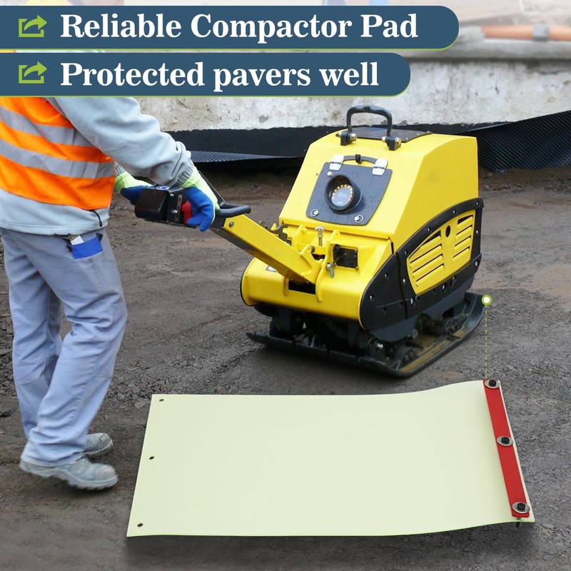 56035-047 Compactor Pad, Construction Zone Plate Compactor Pad, Pavers Plate