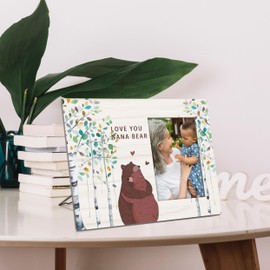 KLYTINK Nana Gifts Picture Frames, Grandmother Mom Grandkids Family Photo Frame,4x6 Picture Frames, First Time Grandmother Grandparents Best Nana Christmas Birthday Memorial Mothers Day Gifts