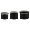 Round Matt Florist Flower Hat boxes Set of 3 Brown
