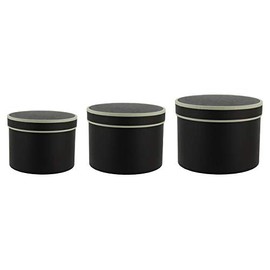 Round Matt Florist Flower Hat boxes Set of 3 Brown (4604)