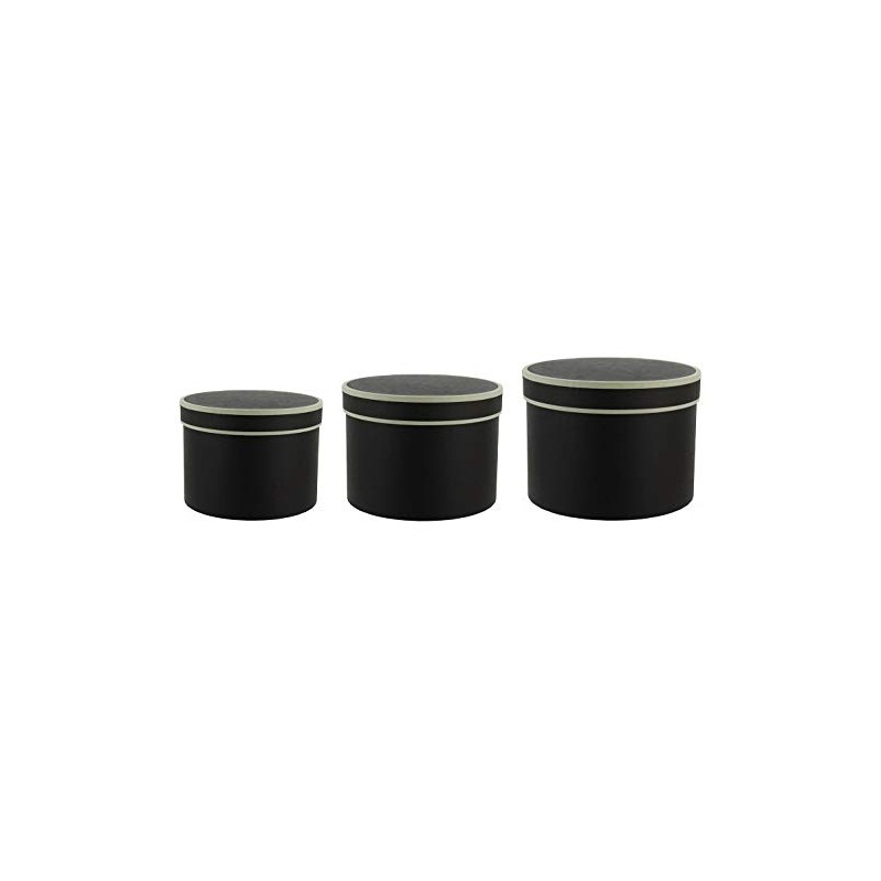 Round Matt Florist Flower Hat boxes Set of 3 Brown