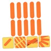 Mikinona Orange Disposable Wooden Nail Files 100pcs Pack Double-Sided Grit