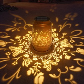 Solar Lanterns Outdoor Waterproof, Butterfly Decorations Garden Decor, Solar Lantern Outdoor Lamp, Decorative Garden,Yard,Patio,Lawn, Porch, Unique Birthday Gifts for Women, Mom,Grandma