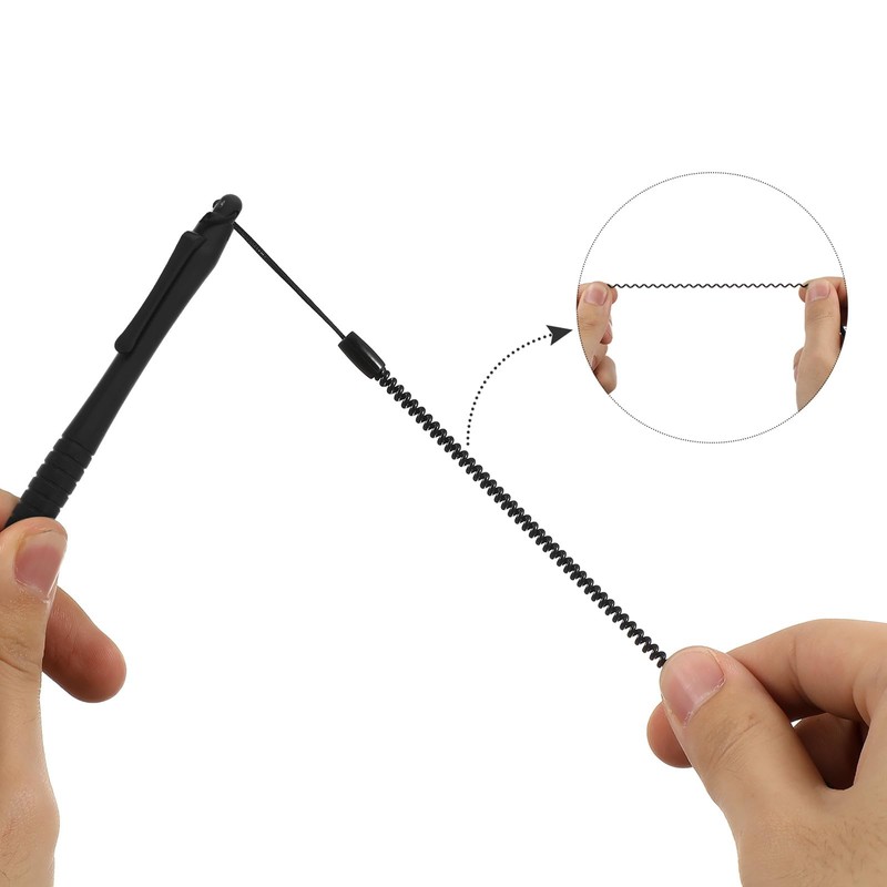 Sewroro 2pcs Resistive Stylus Pen for Touchscreen with Spring Rope
