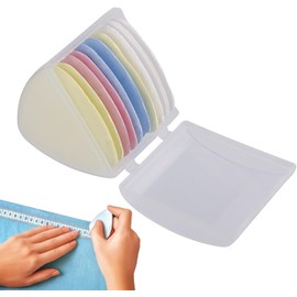 10 Pcs Random Color Professional Tailors Chalk - Sewing Fabric Chalk, Sewing Tailors Fabric Marker Chalk | Colorful Fabric Tailors Chalk with Triangle Shape, Erasable Fabric Marking Tools(ZS449)