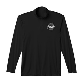 Cool Moms Club Emblem Design Mother's Day Best Mom Performance Quarter-Zip Top