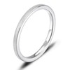SOMEN TUNGSTEN 2mm Tungsten Wedding Band for Women Men Sandblasted