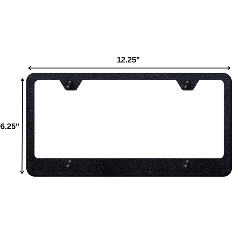 Au-TOMOTIVE GOLD, INC. Blank 4-Hole Stainless Steel License Frame (Rugged