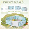 Yeyeplum 4 Pack Goat Collars with Bells Set, Adjustable Floral