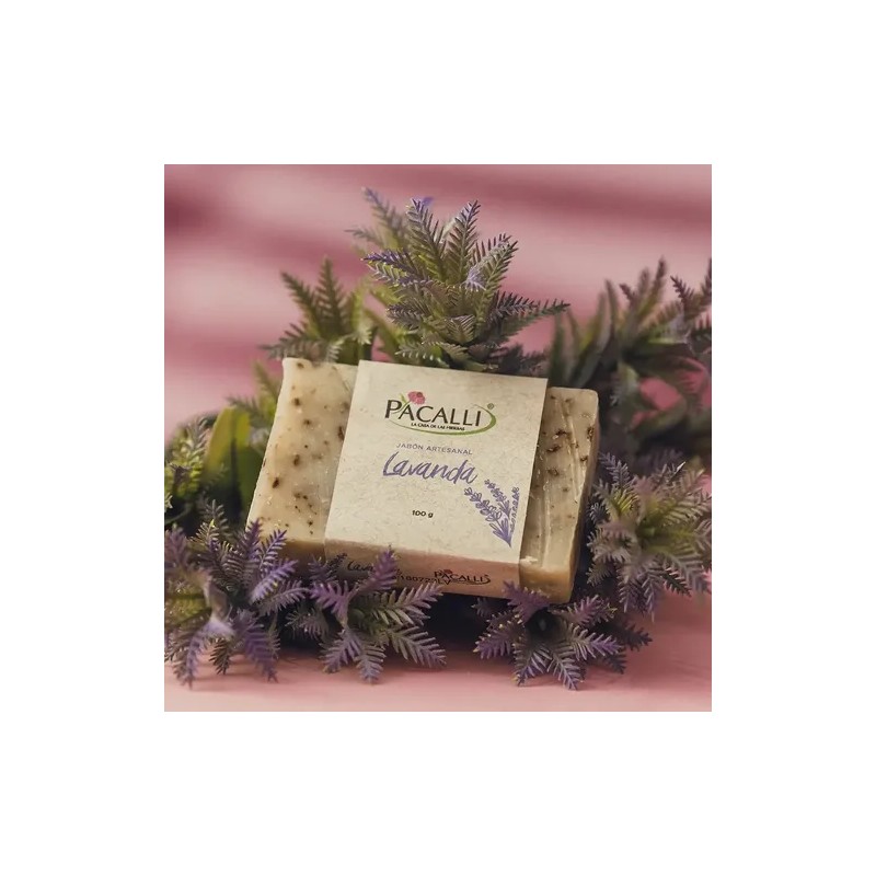 PACALLI Jabones Artesanales 6 Pack; Arroz, Avena, Caléndula, Carbón Activado,