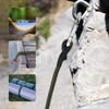 BESPORTBLE Tensioning Rubber 4 Pieces Outdoor Bungee Cords Carabiner Hooks