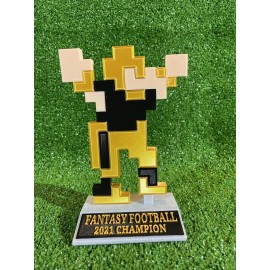 Tecmo Super Bowl NES Fantasy Football Trophy Retro 8 Bit Figures