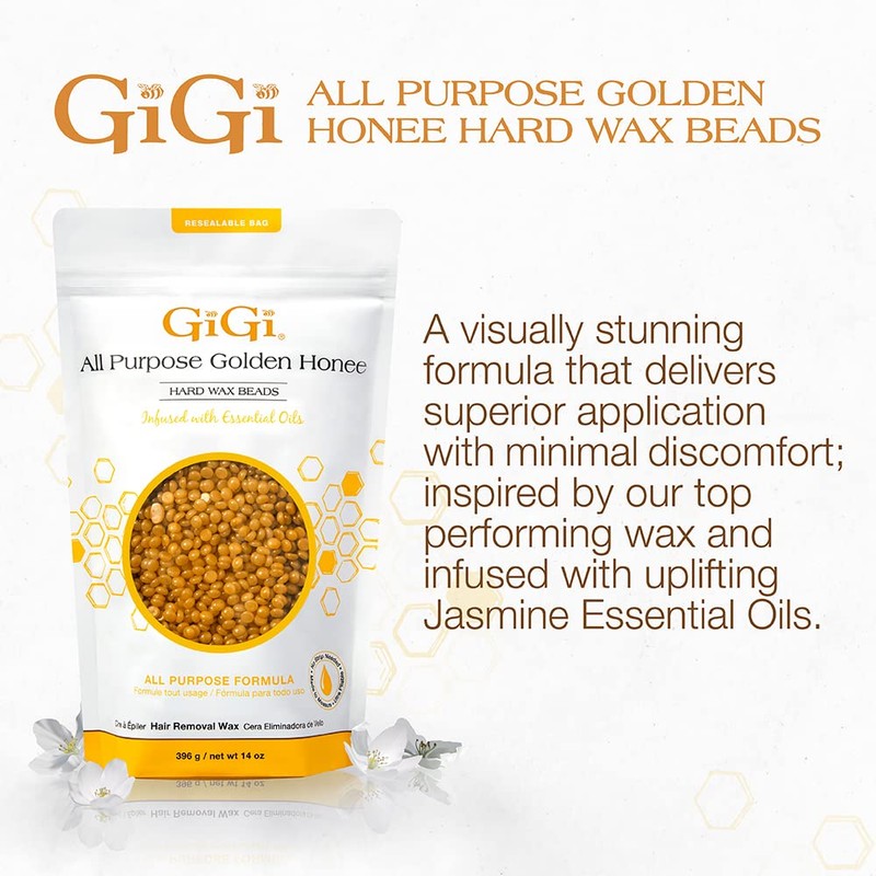 GiGi Hard Wax Beads, Golden Honee All Purpose Hair Removal