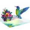 CNLITIHEKA 3D Hummingbird Pop Up Cards, Happy Birthday Card, Father's