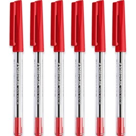 Staedtler 0.5mm Ballpoint Pen - 430m - Smooth Red Ink - Pack of 6