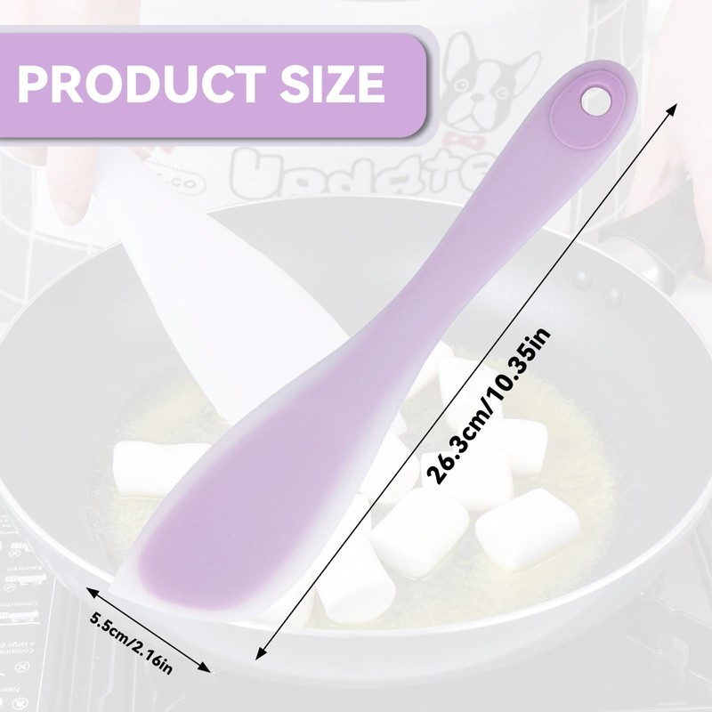 One Piece Durable Non-Stick Rubber Spatulas Baking High Heat Resistant