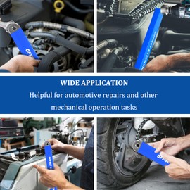 BRLBZXJY Offset Extension Wrench, Impact Ready Offset Extension Wrench Set with 1/4 ", 3/8 ", 1/2" Square Adapters and 1/4" Socket for Tight Place and Cramped Interspace (Blue) | BRLBZXJY