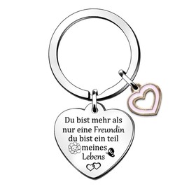 HZBLAZ Keychain Boyfriend Birthday Gifts Men Women Colleague Christmas Keepsake Friendship Appreciation Key Accessories Graduation Distance Retirement, Girlfriend