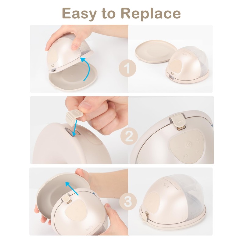 8Pcs Replacement Spout Cap for eufy Wearable Breast Pump E10/S1/S1