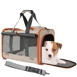 Patazone Small Dogs Carrier for Puppies Cats Carrier Softsided Pets Bags for Big Cat/Puppy,Large Pocket,Breathable,Sunshine Protection Pet's Carrier Privacy Protection Outdoor Travel Kitties Kennel