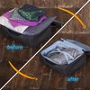 8 Space Saver Bags, No Vacuum Needed, Roll-Up Compression Packing,