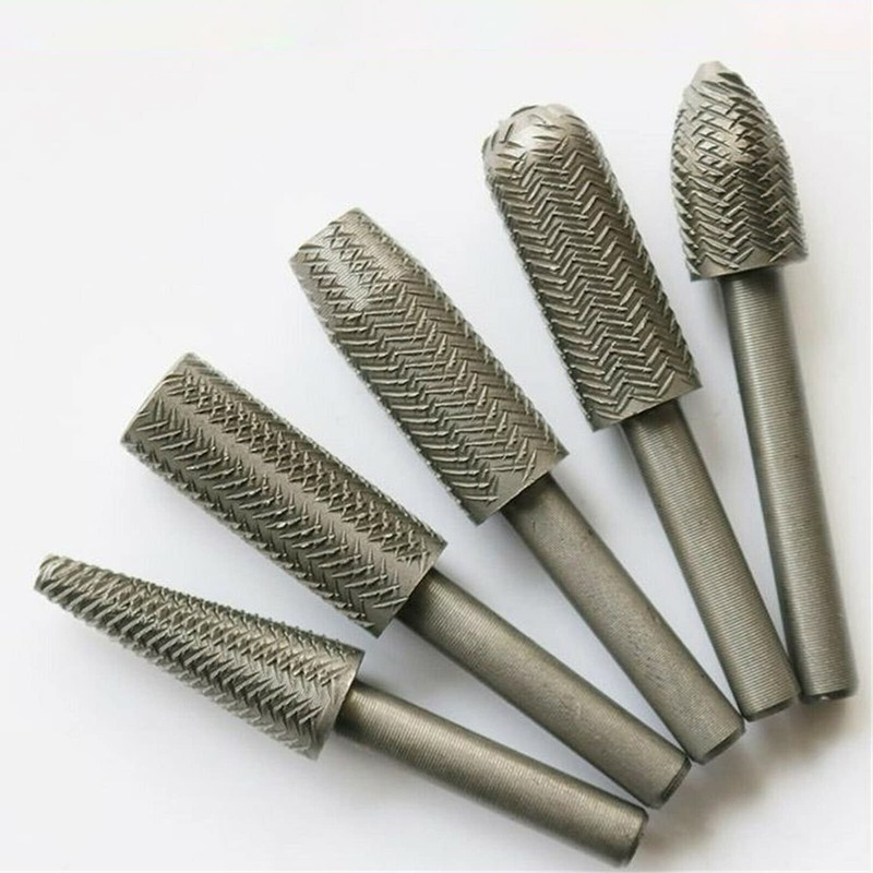 5pcs Electric Rotary Rasp Embossed Steel Metal File Grinding Head