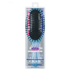 Bess Mineral Ion Poly Hair Brush, Blue