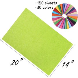 3 otters 3 Otters 150 Sheets Wrapping Tissue Paper, 14×20 Inch Tissue Paper Gift Wrap Colors of Rainbow Gift Tissue Paper for Gift Bags