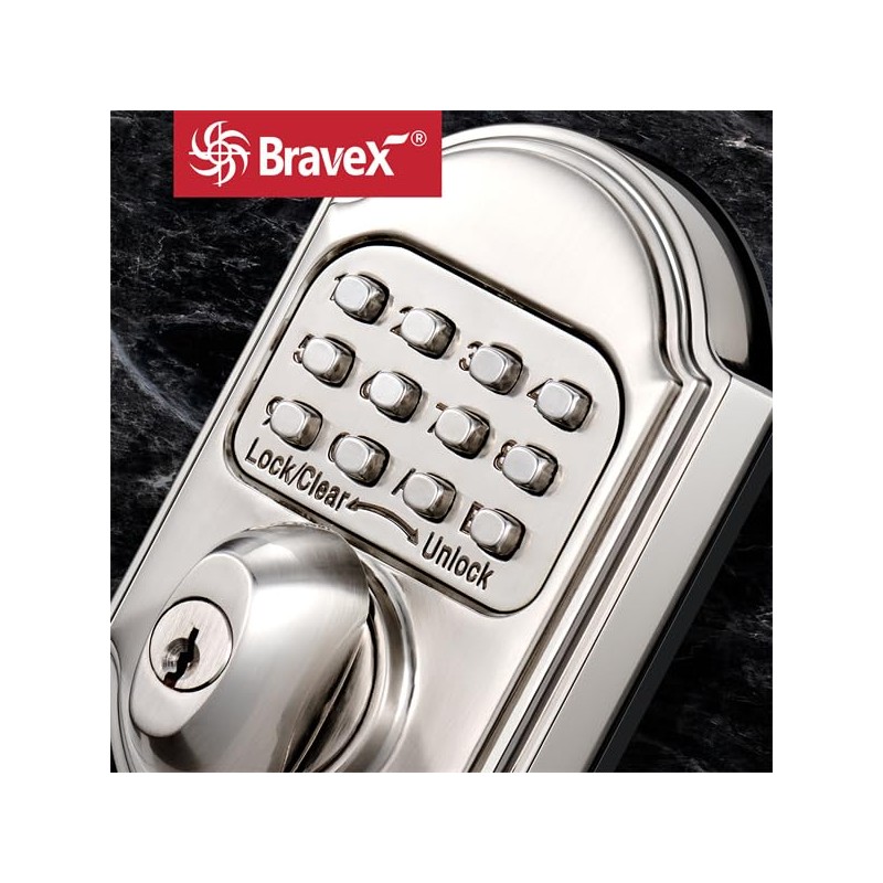 Keyless Entry Keypad Deadbolt Door Lock, Zinc Alloy Sabbath Lock