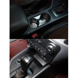5 Pcs Aluminum Alloy Cup Holder Insert for Ford Ranger 2015-2021 Car Interior Accessories (Silver)