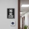 Signs ByLITA Portrait Round No Children Allowed Sign (Black) -